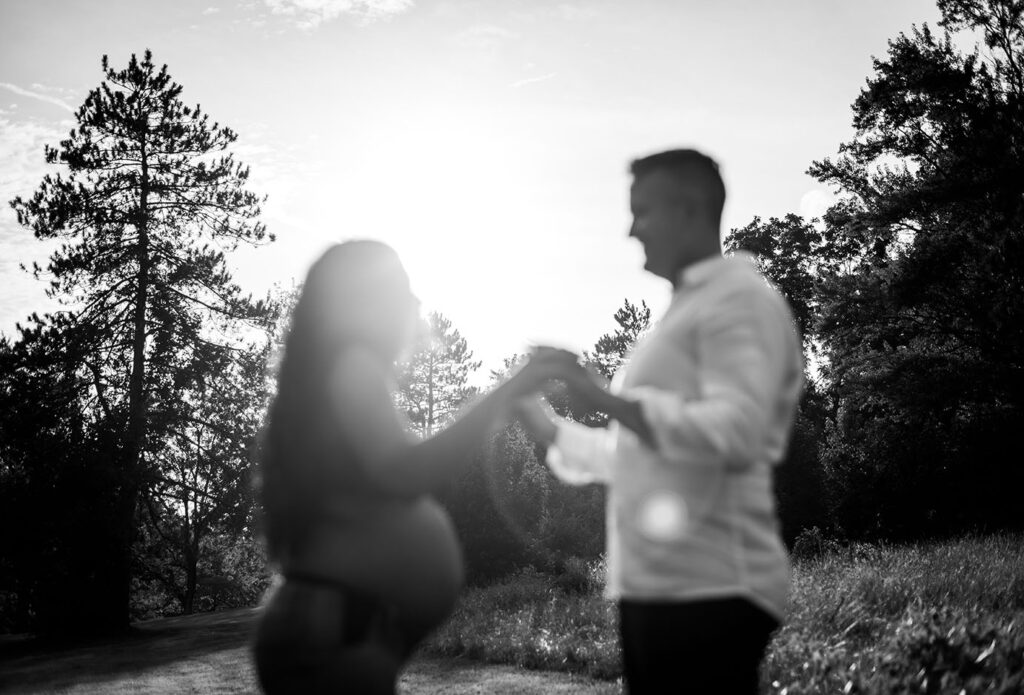 Pregnancy Photos of Couple in North Park