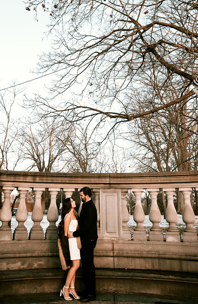 Engagement at Highland Park in Pittsburgh