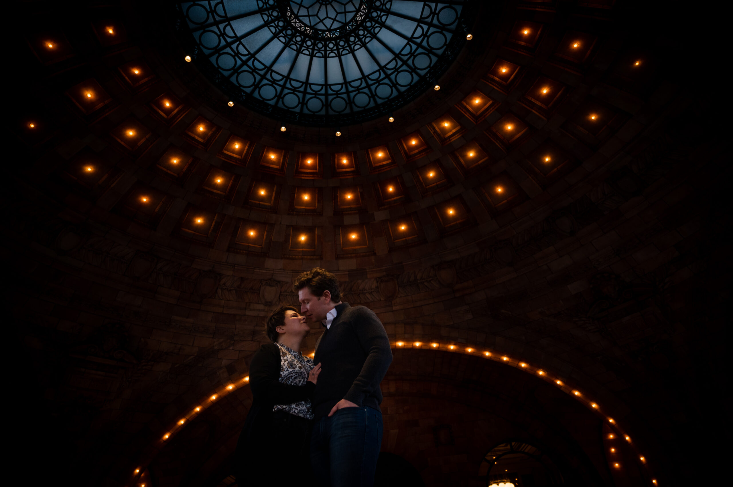 Engagement Photos at Union Station and the Pennsylvania Station in Downtown Pittsburgh