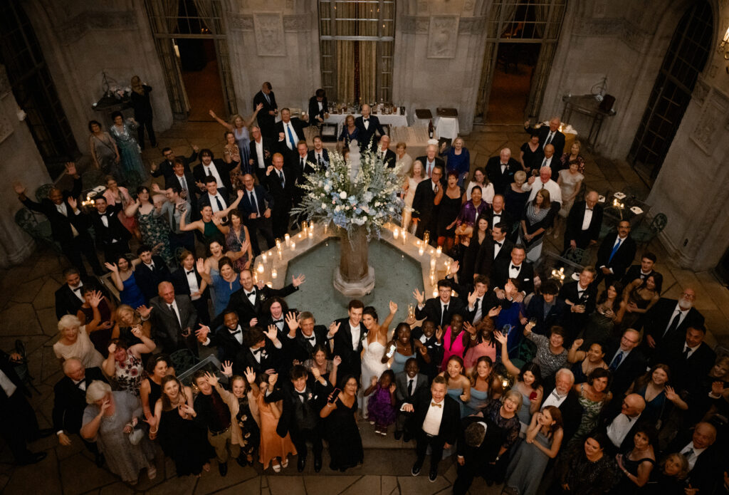 Wedding Group photo at the Duquesne Club in Pittsburgh