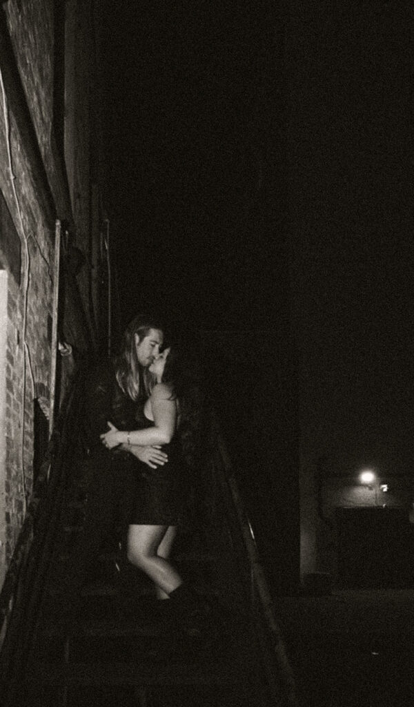 Sexy Urban Couple Engagement in Alley