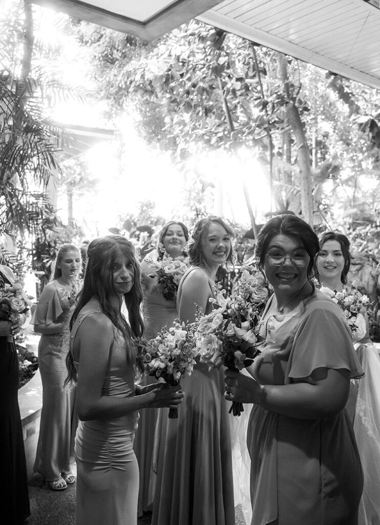 BW Bridesmaids at Phipps Conservatory