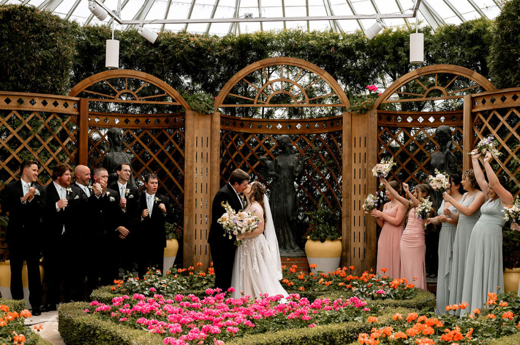 Bridal Party at the Broderie Room in Phipps Conservatory