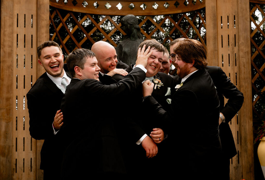 Groom with his groomsman at Phipps Wedding