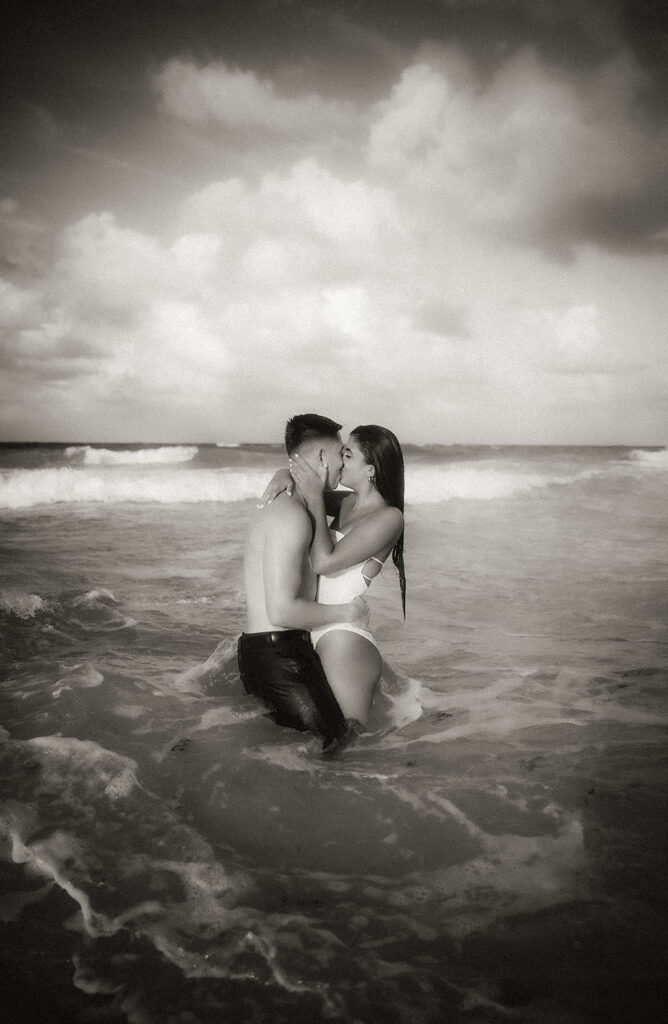 Beach Engagement Photos in South Beach Florida