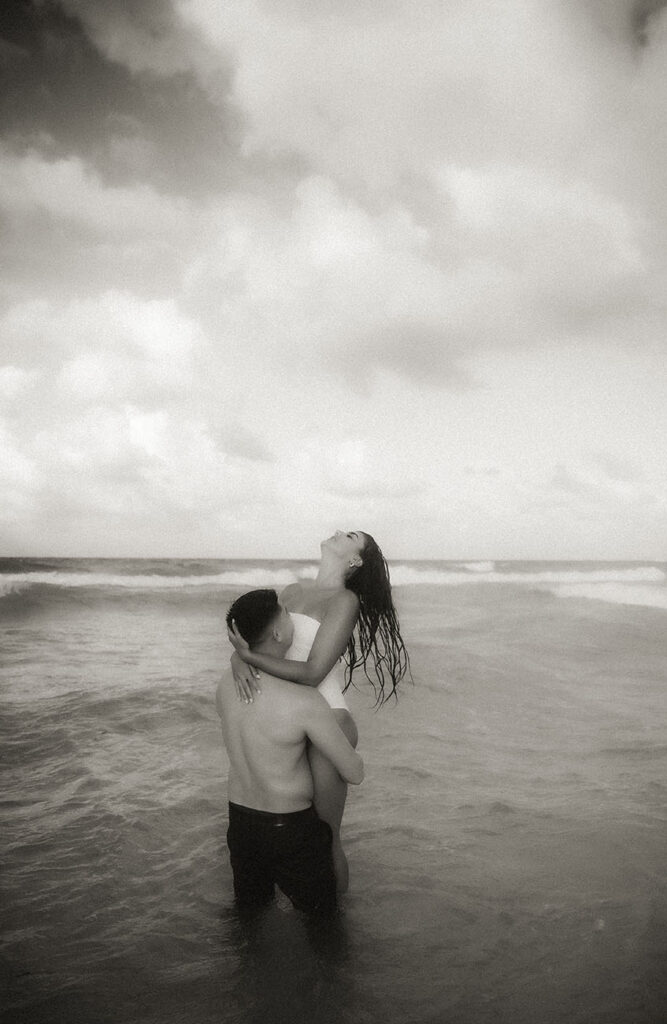 Beach Engagement Photos in South Beach Florida