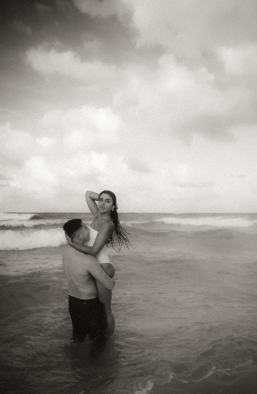 Beach Engagement Photos in South Beach Florida