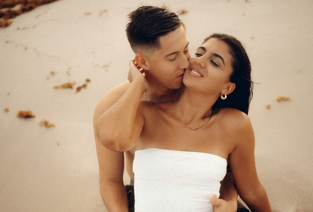 Beach Engagement Photos in South Beach Florida