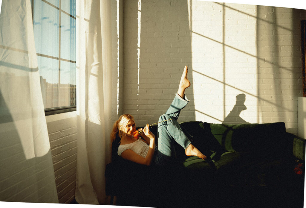 Artistic Photo of woman in Pittsburgh Studio