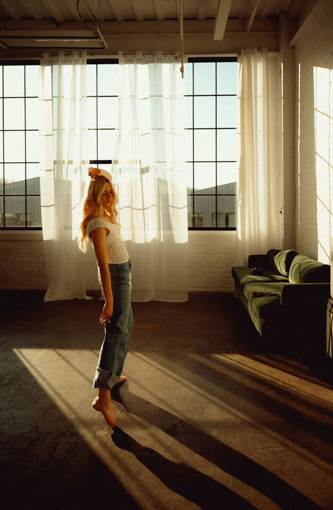 Artistic Photo of woman in Pittsburgh Studio