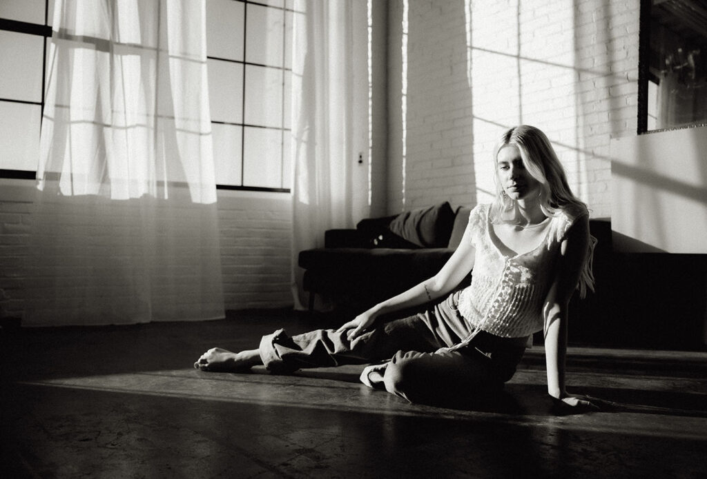 Artistic Photo of woman in Pittsburgh Studio