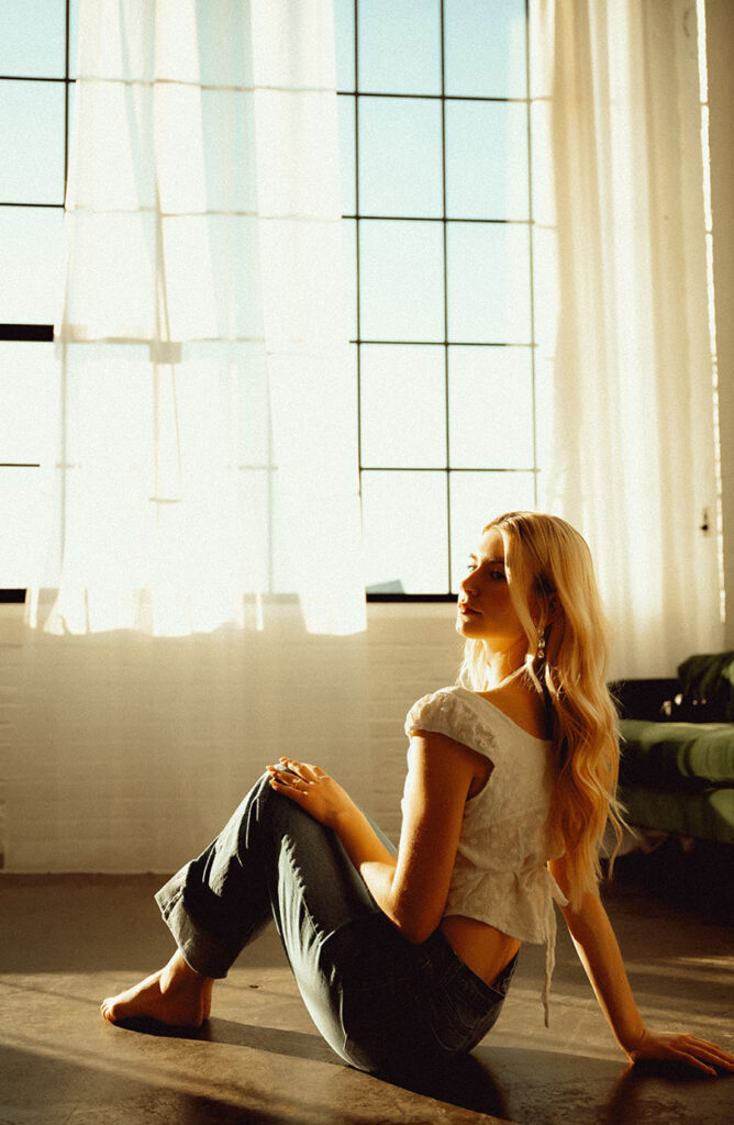 Artistic Photo of woman in Pittsburgh Studio