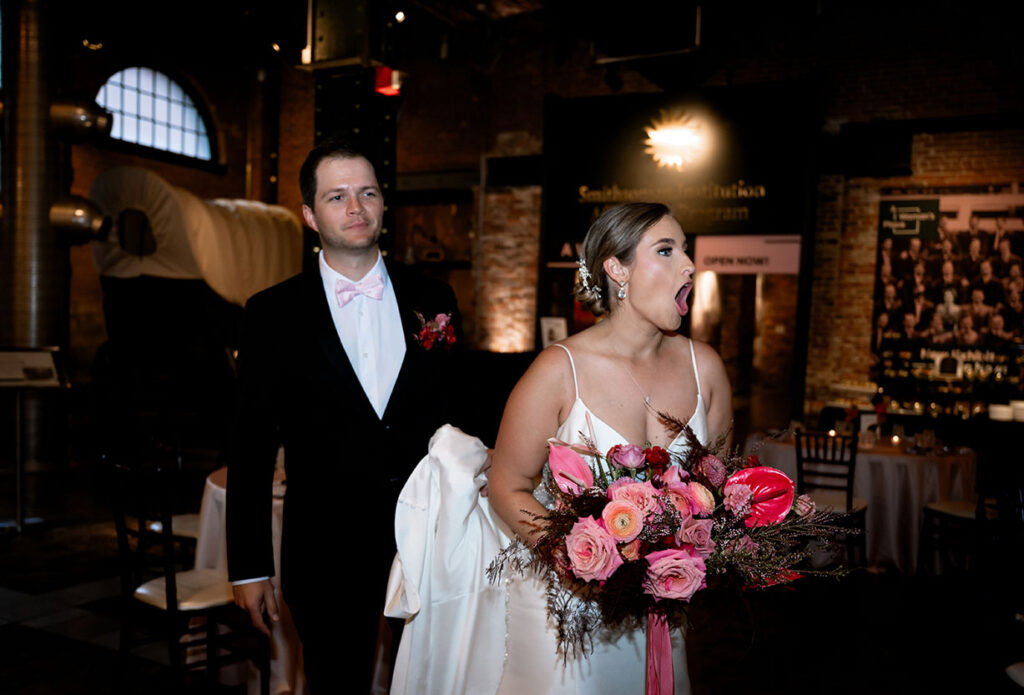 Bride and groom first look