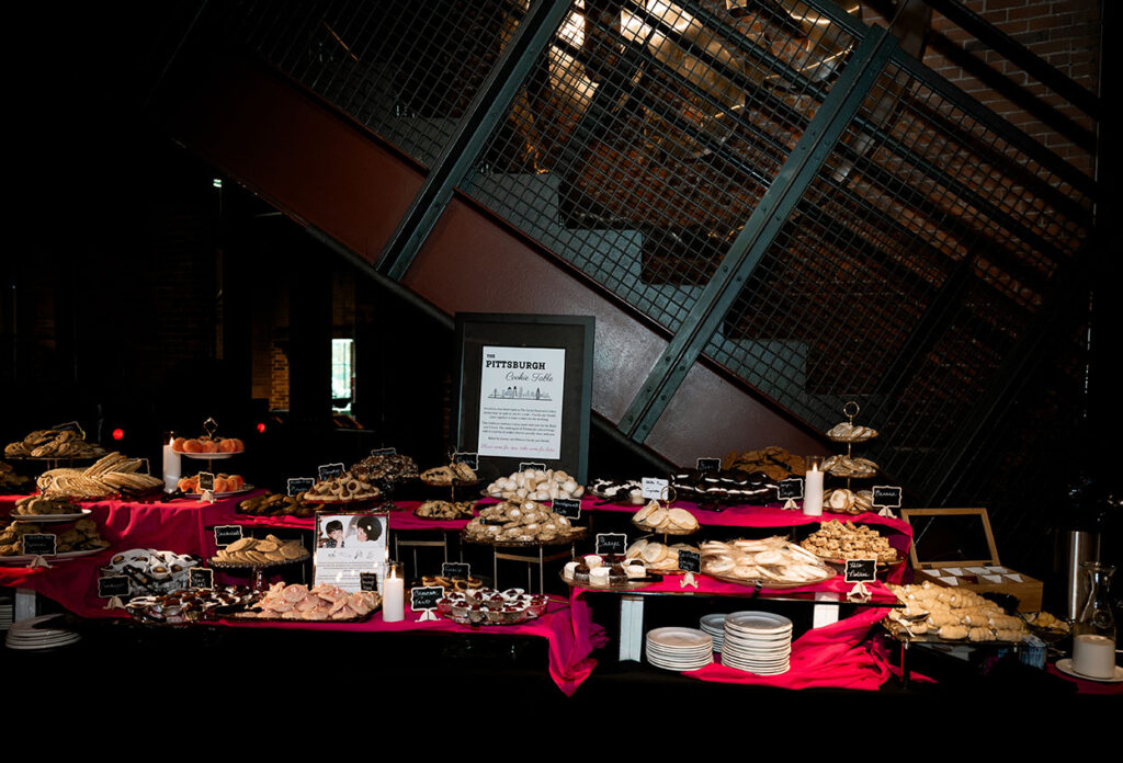 Cookie table at Heinz Wedding