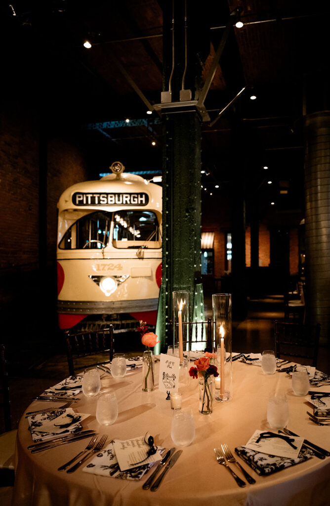 Wedding Table Decor at Heinz History Center