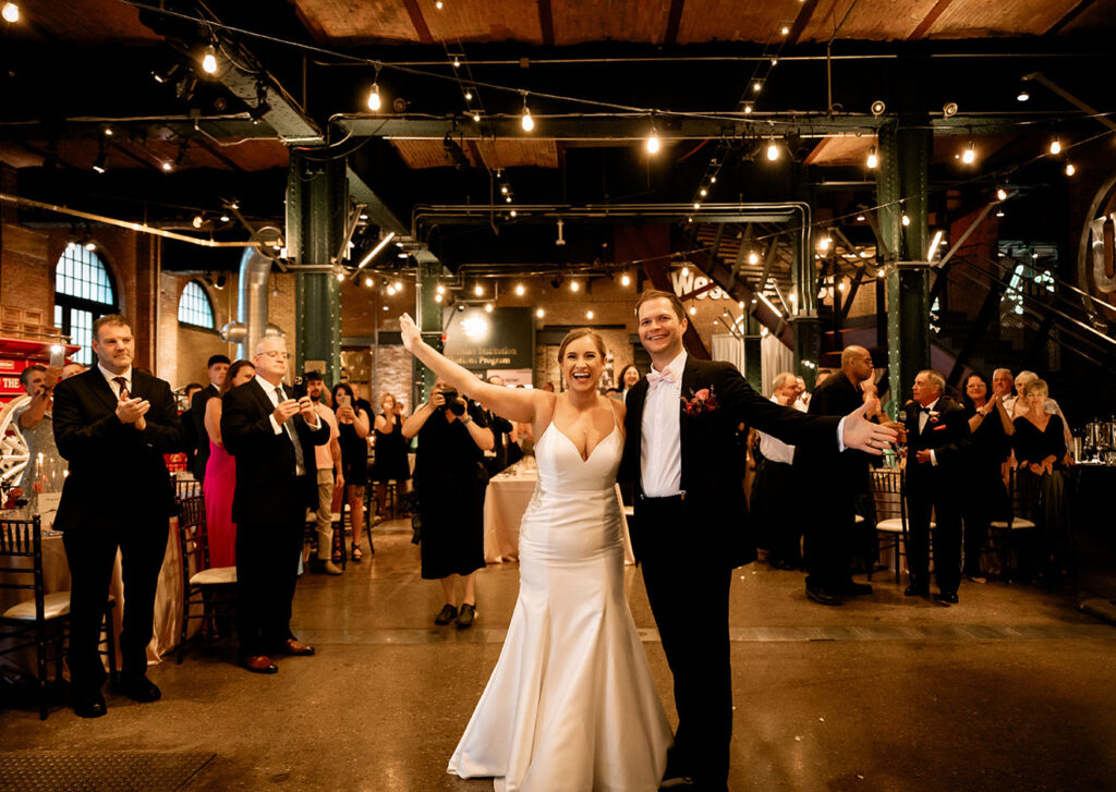 Bride and Groom at Heinz Great Hall Reception