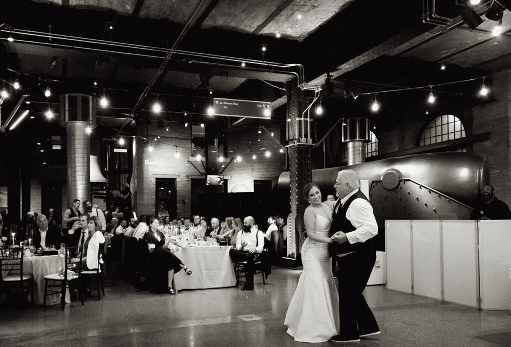 Bride and Father Dancing during their Wedding Reception