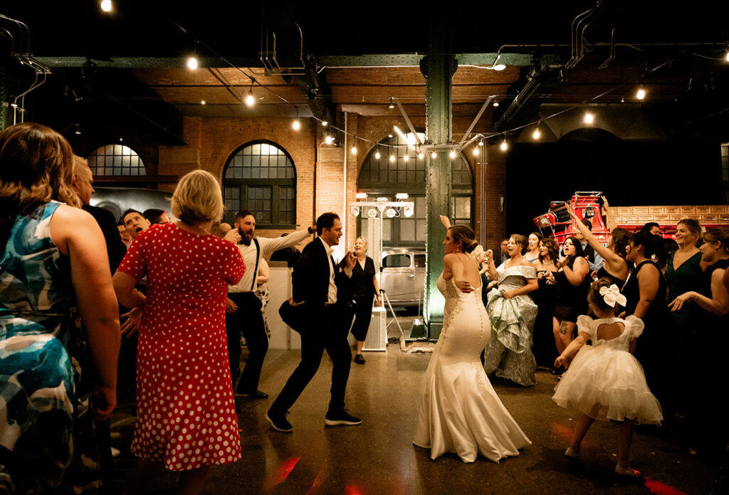 Bride and Groom Dance at their reception