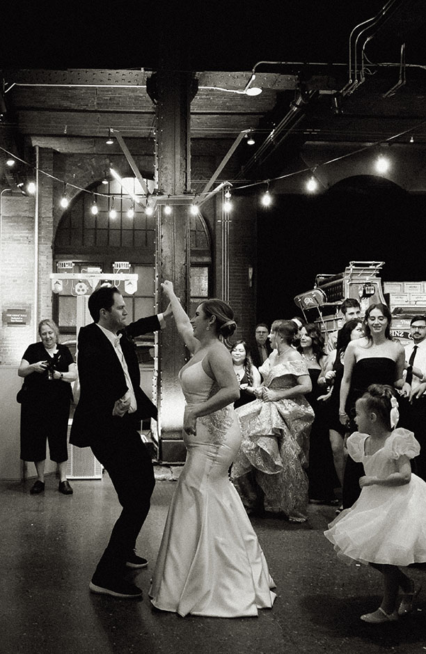 Bride and Groom Dance at their reception