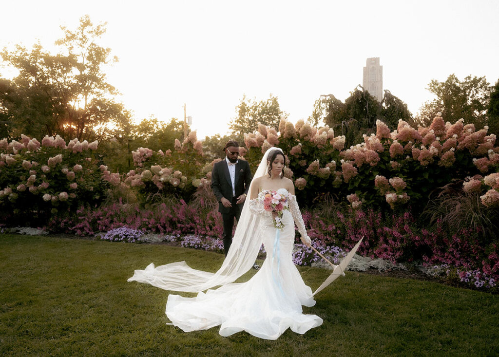 Bride and Groom at Phipps Wedding