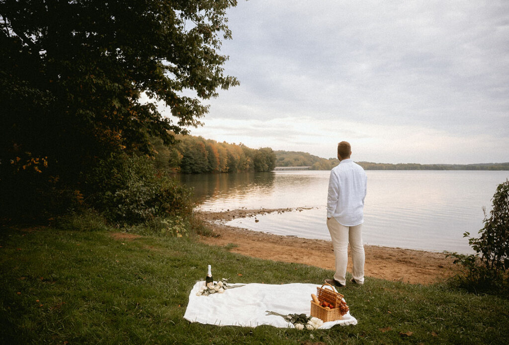 Surprised Engagement Proposal at Moraine State Park