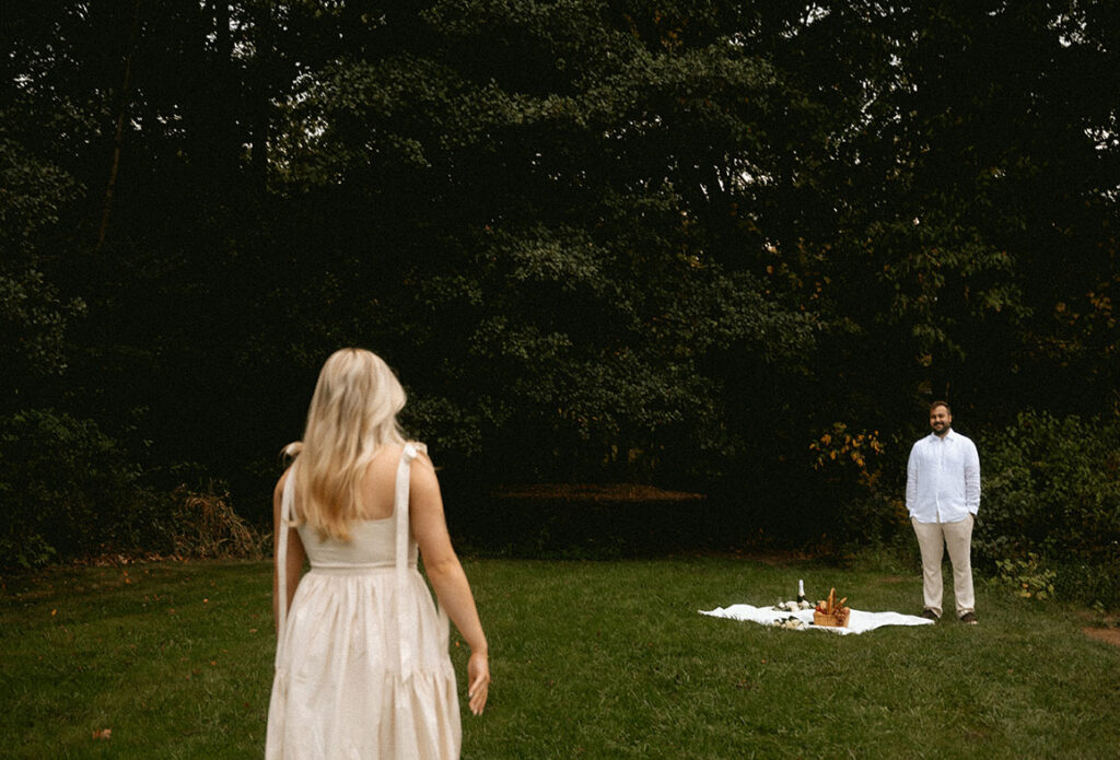 Surprised Engagement Proposal at Moraine State Park