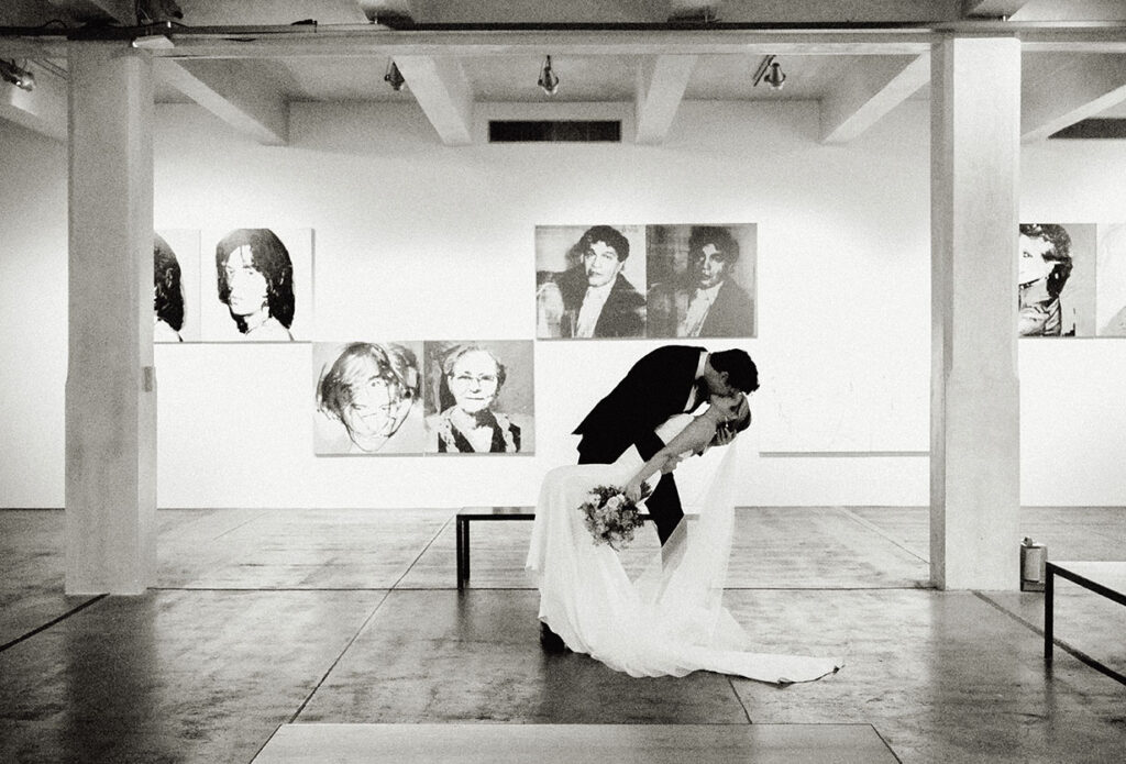 Bride and Groom at the Andy Warhol Museum