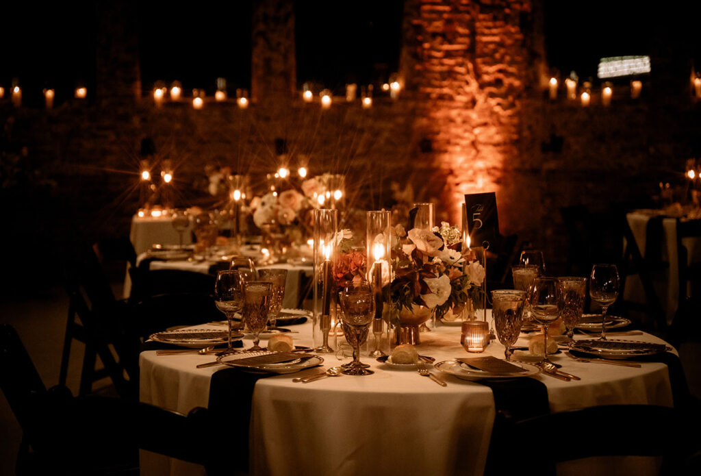 Candle Light Wedding Decor at Museum Lab