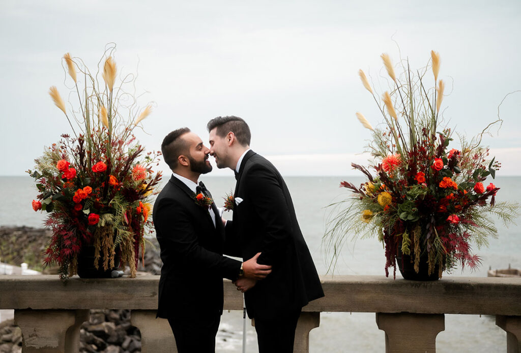 Couple Getting Married at at Shelby Club in Cleveland OH