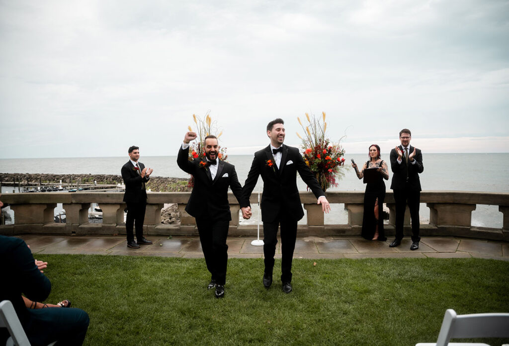 Couple Getting Married at at Shelby Club in Cleveland OH