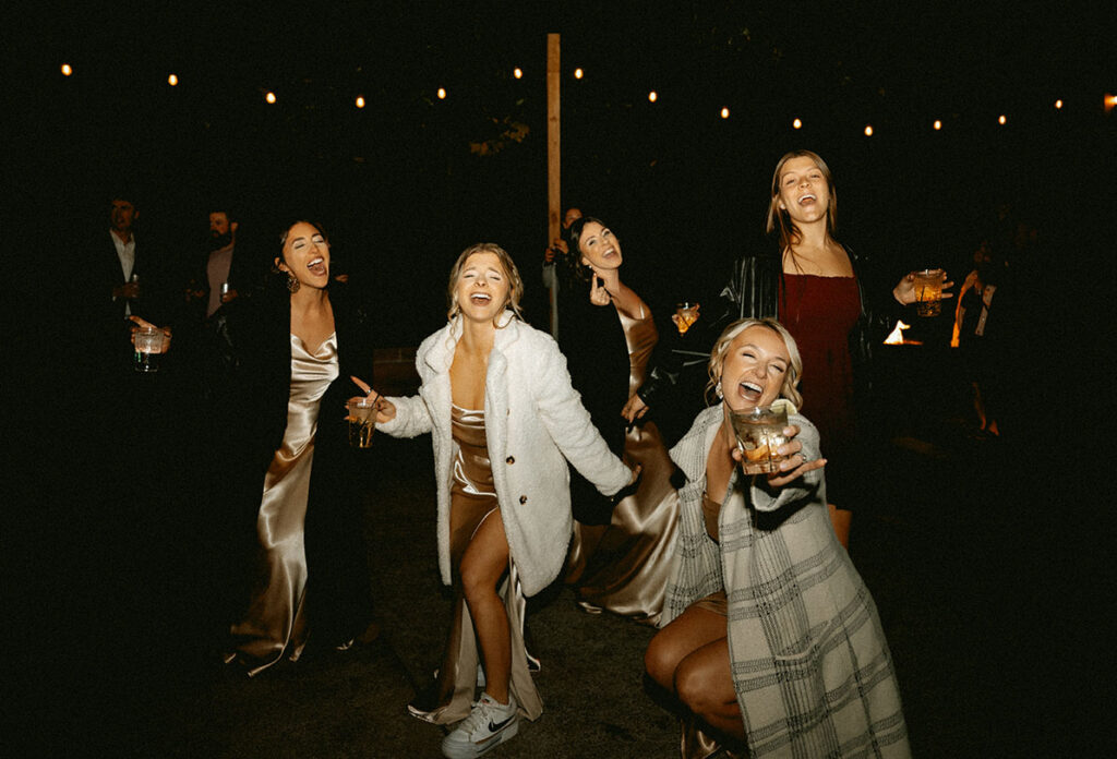 Guests dancing at yinzer valley farms Wedding