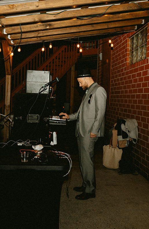 DJ at yinzer valley farms Wedding