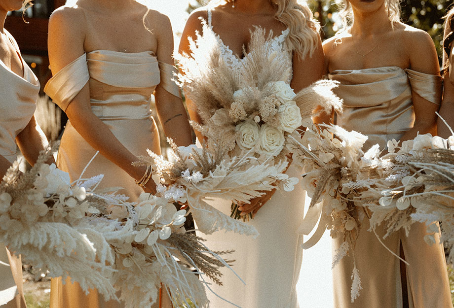 Bridesmaids flower bouquets