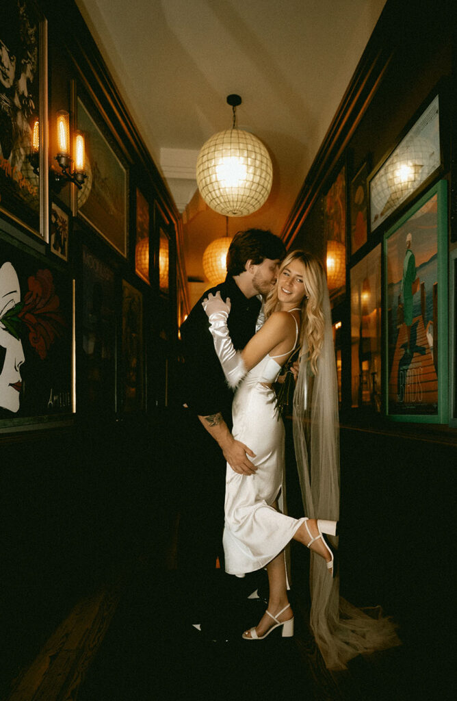 Bride and Groom at their elopement in Pittsburgh