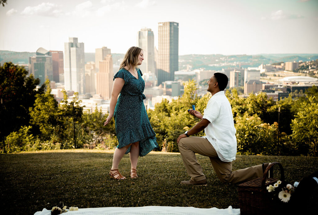 Emerald Park in Mount Washington Wedding Proposal