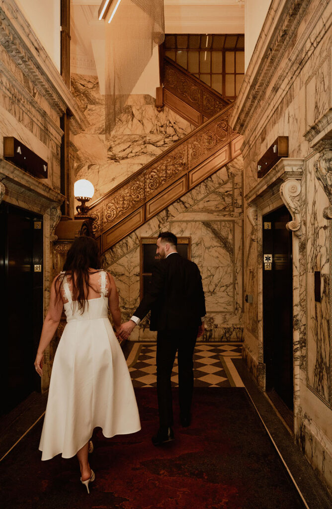 Engagement couple at the Industrialist Hotel 