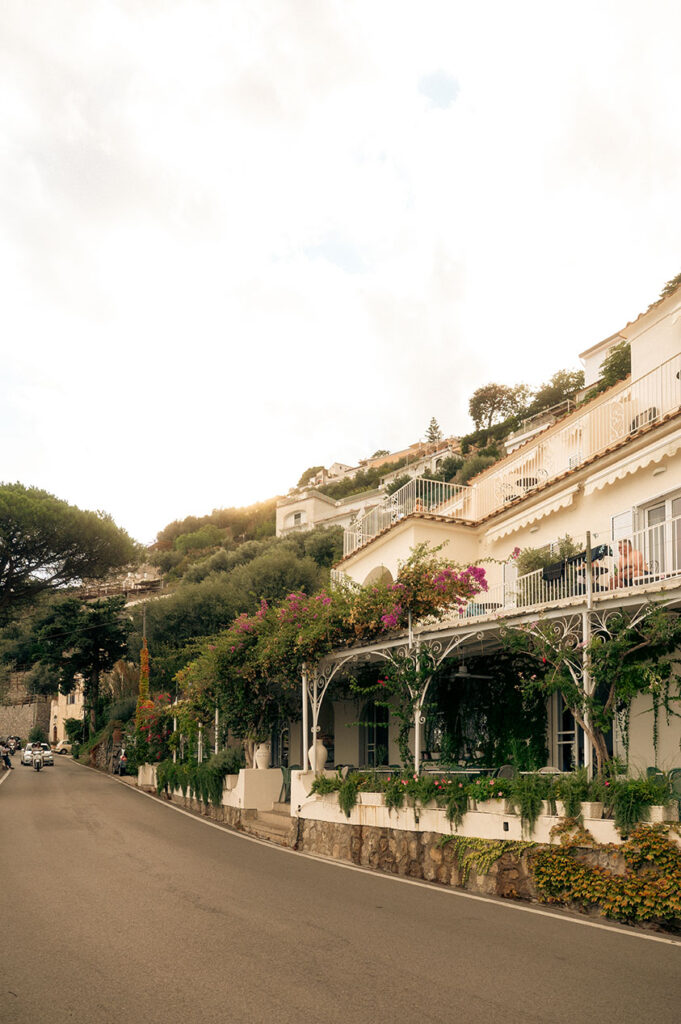 Main street in Positano Italy