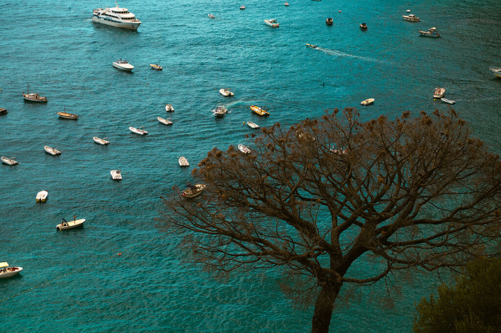 Positano Amalfi Coast during sunset