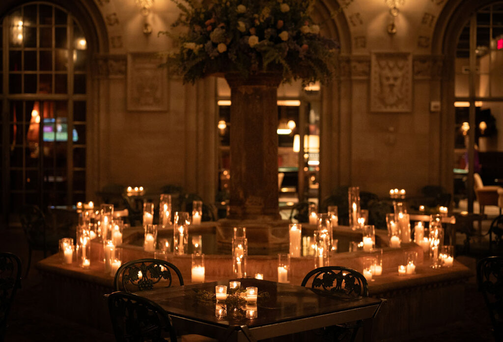 Candlelight at Duquesne Club Wedding