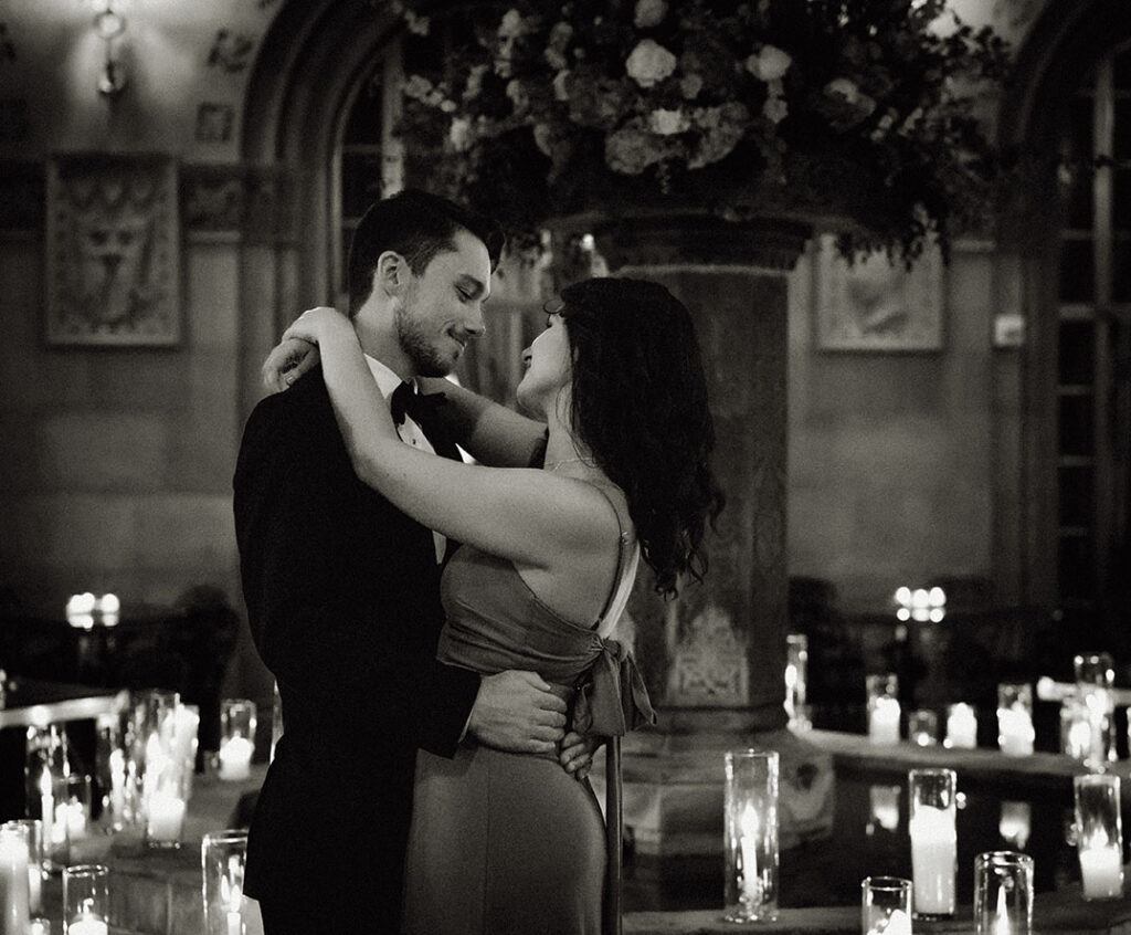 Guests Looking at each other at Duquesne Club Wedding