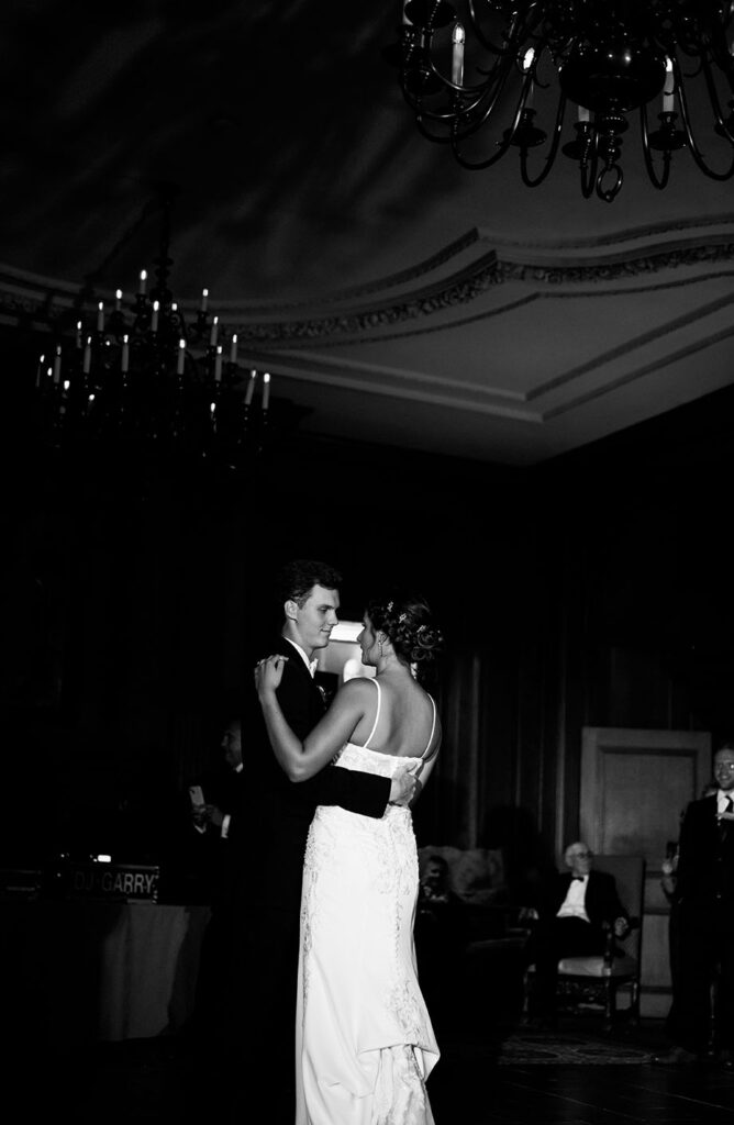 Bride and Groom First Dance at Duquesne Club Wedding