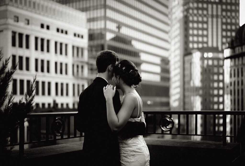 Bride and Groom at Duquesne Club Wedding