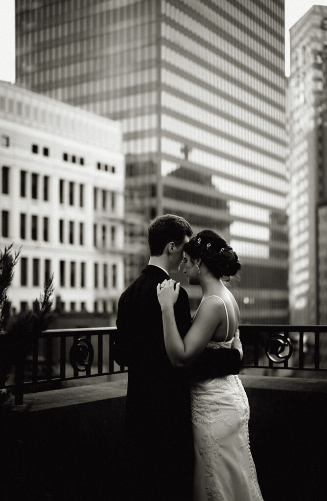 Bride and Groom at Duquesne Club Wedding