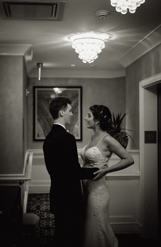 Bride and Groom at Duquesne Club Wedding