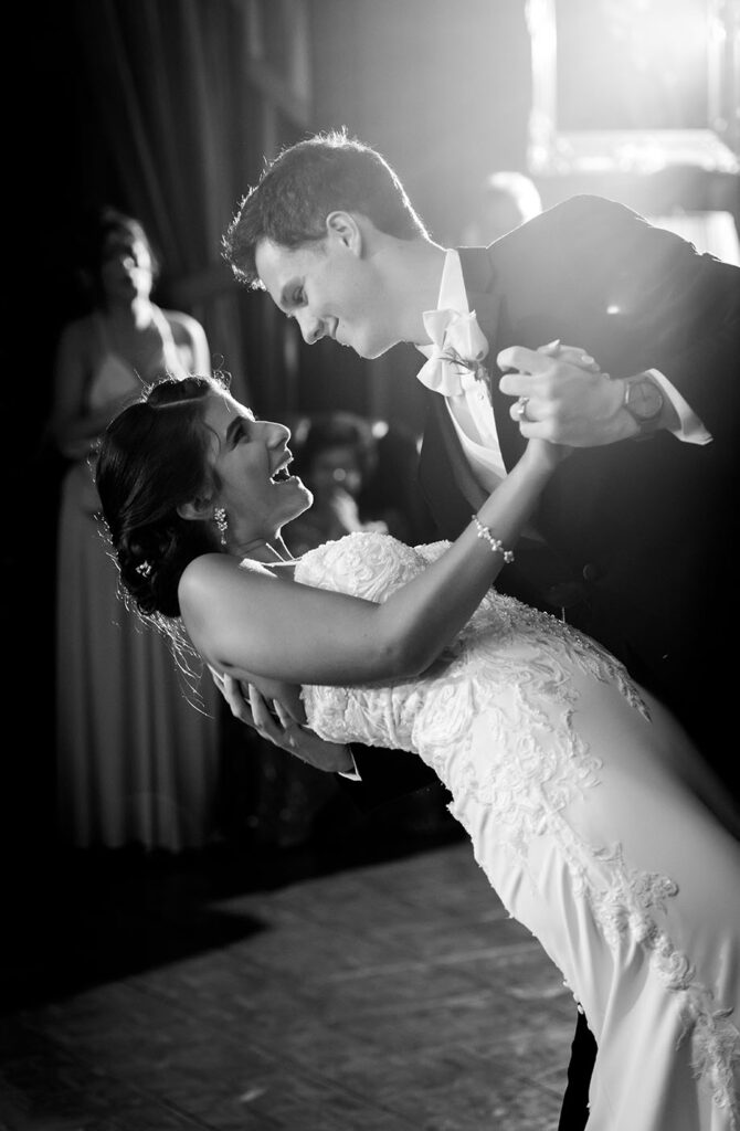 Bride and Groom Dancing at their Duquesne Club Wedding