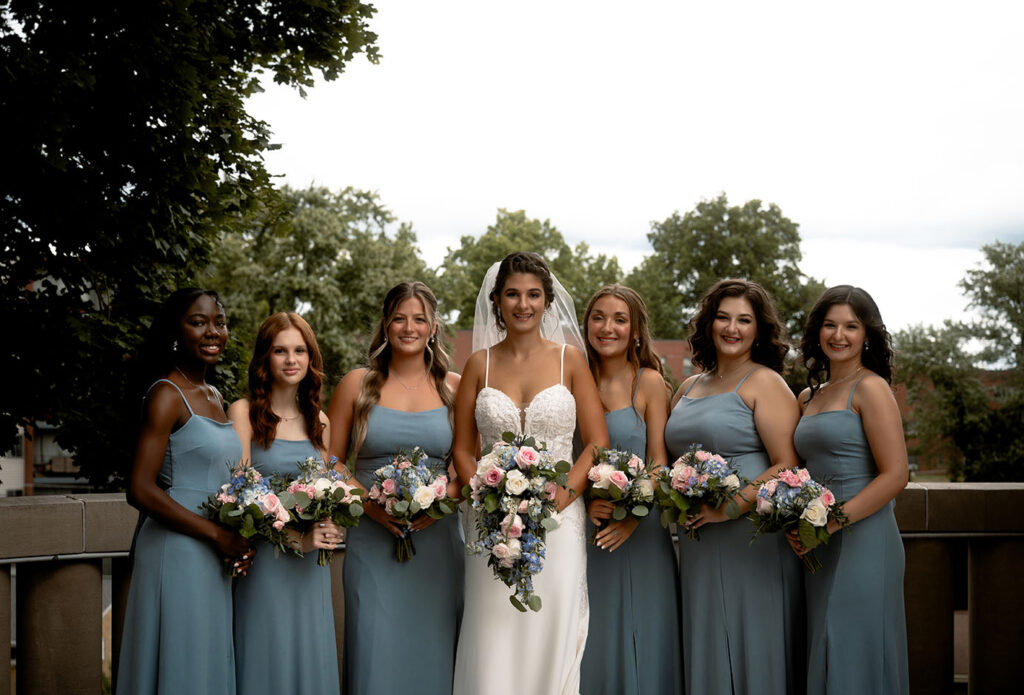 Bride with her Bridesmaids