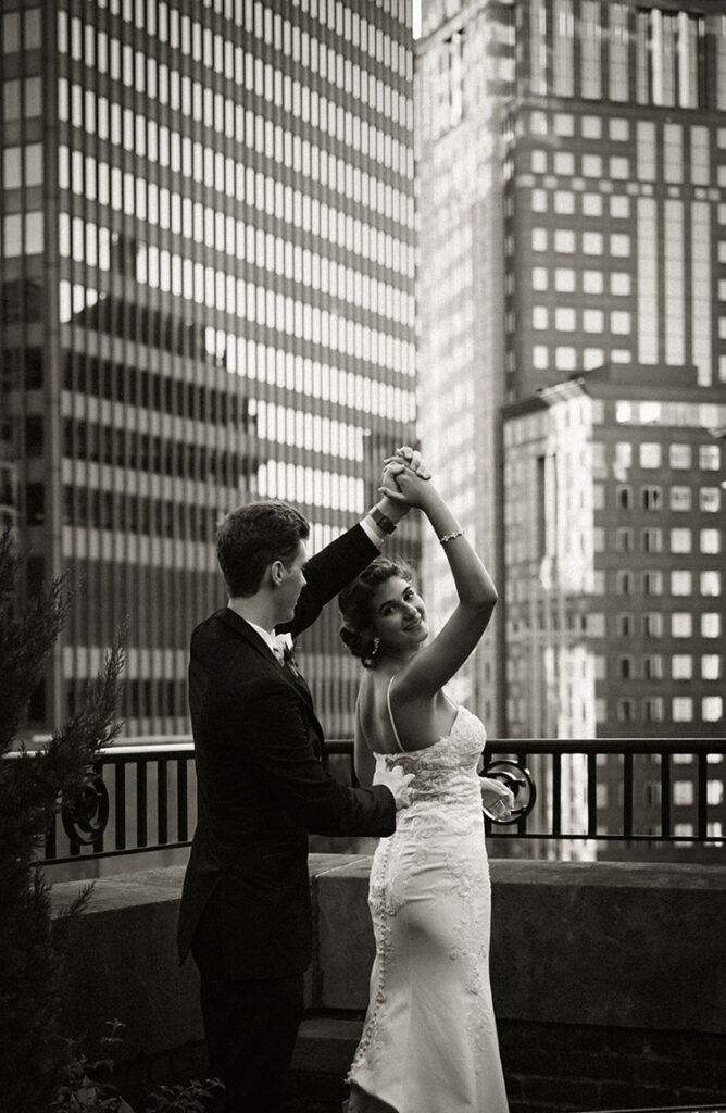 Bride and Groom at Duquesne Club Wedding