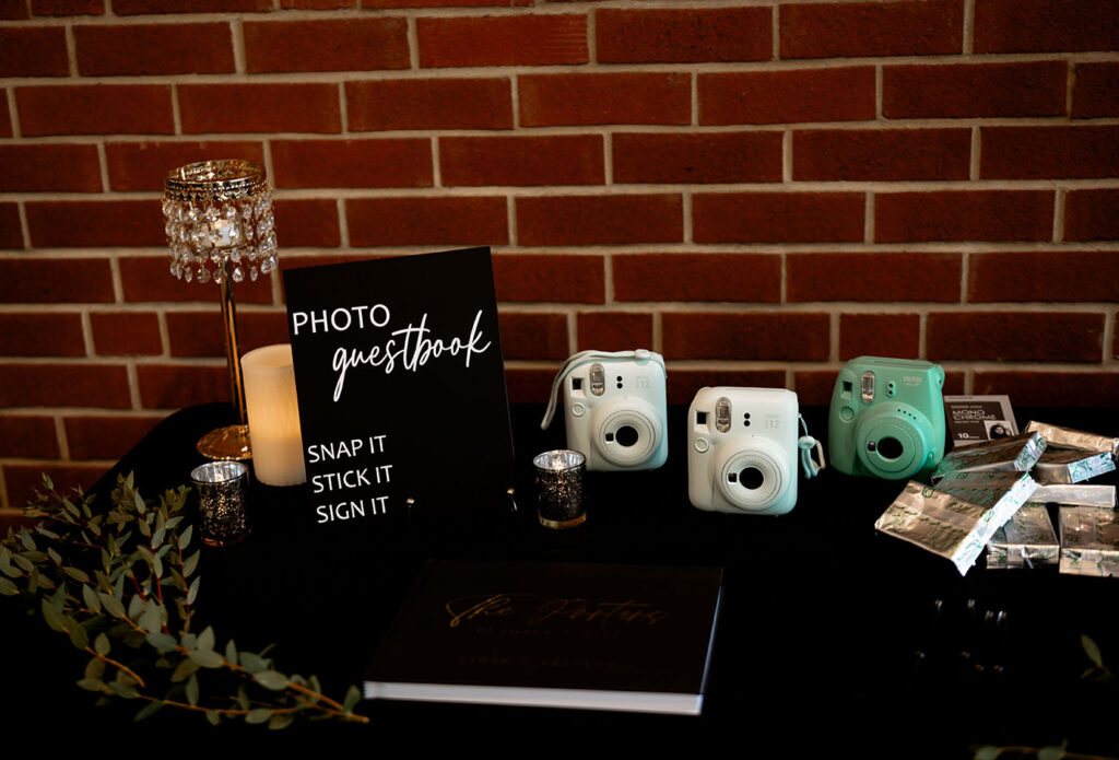 The Aviary Wedding Guestbook Polaroid Decor