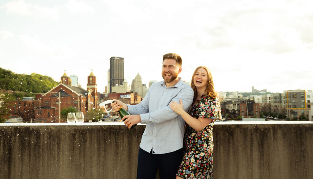Pittsburgh Engagement in the Strip in Pittsburgh
