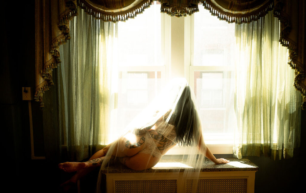 Bridal Boudoir photos shoot of bride to be